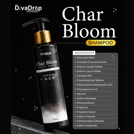 Char Bloom Activated Charcoal Shampoo – 100ml