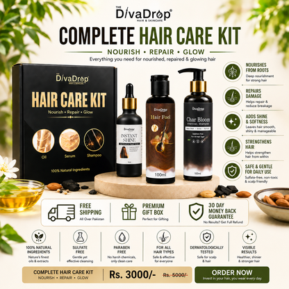 Diva Drop 3 in 1 Hair Care Kit
