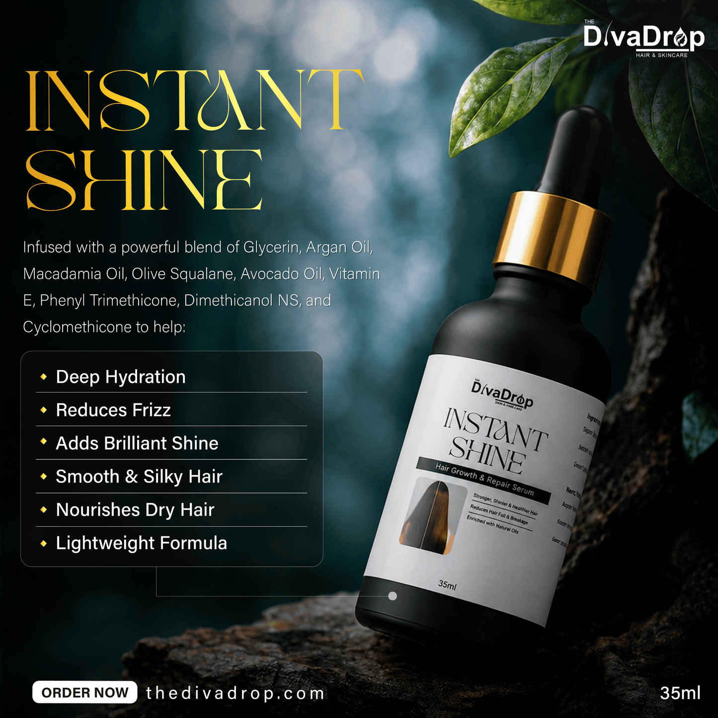 Instant Shine Hair Growth & Repair Serum – 35ml